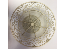 101-10/ Ваза металлическая ажурная. Д - 25 см