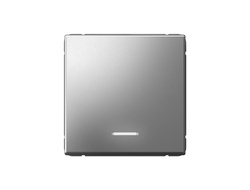 Systeme Electric ArtGallery Сталь Выключатель одноклавишный с подсветкой, сх.1а, 10АХ, механизм