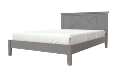 Кровать двуспальная «Грация-2» c ортопедическим основанием антрацит (Браво мебель)