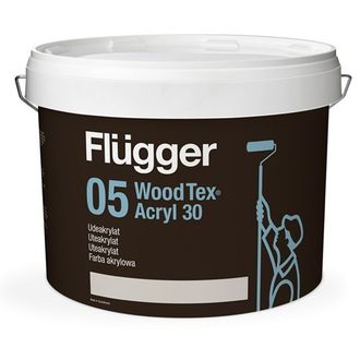 Краска Flügger 05 Wood Tex Acrylic Paint (Akrylmaling, 100 Aqua)