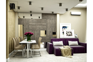 Дизайн-проект Квартиры для отдыха в Сочи ЖК Велена 73 м2