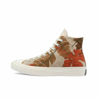 Кеды Converse Chuck Taylor 70 Tropical Shirt высокие с цветочками