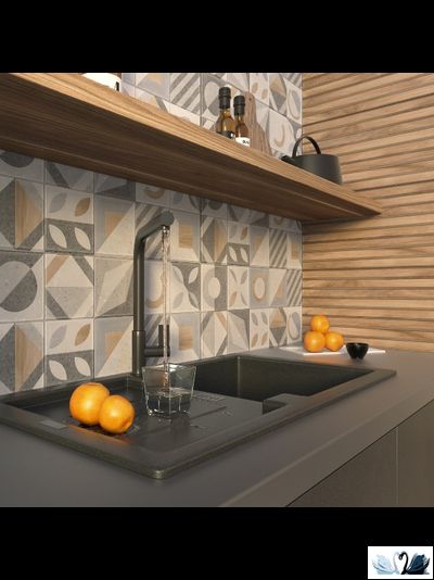 Плитка настенная Gracia Ceramica Supreme multi wall 25 х 60 см пэчворк