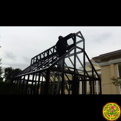 Базовая комплектация английской теплицы из стекла и алюминия ЙОРКШИР размером 6000 x 3000 мм