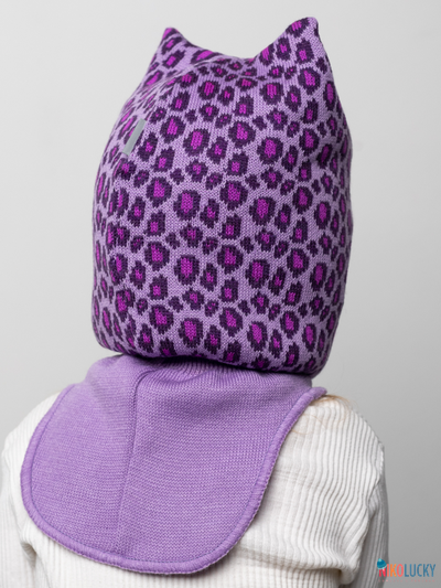 Шапка-шлем 24101-01 с утеплит,сиреневый,баклажановый 48-50