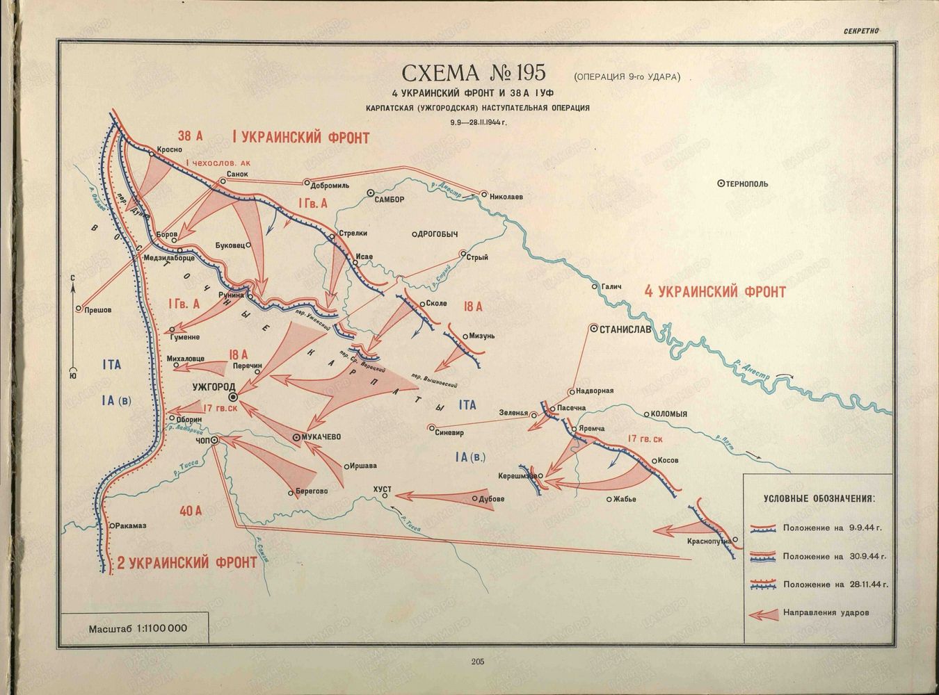 Карпатская (Ужгородская) наступательная операция.