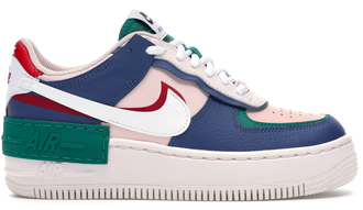 Nike Air Force 1 Low Shadow Mystic (белые с синим)