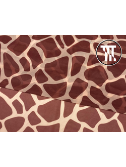 Сетка-стрейч принт Жираф