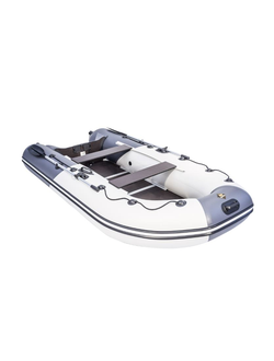 Моторная лодка Ривьера Компакт 3400 СК "Комби" светло-серый/графит