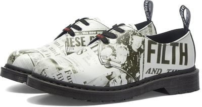 DR. MARTENS 1461 SEX PISTOLS ЧЕРНО-БЕЛЫЕ