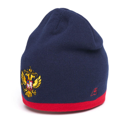 Шапка РОССИЯ сине-красная 11324