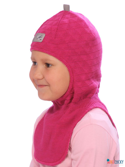 Шапка-шлем "Саша" 20201-02, цвет малиновый, р. 48-50