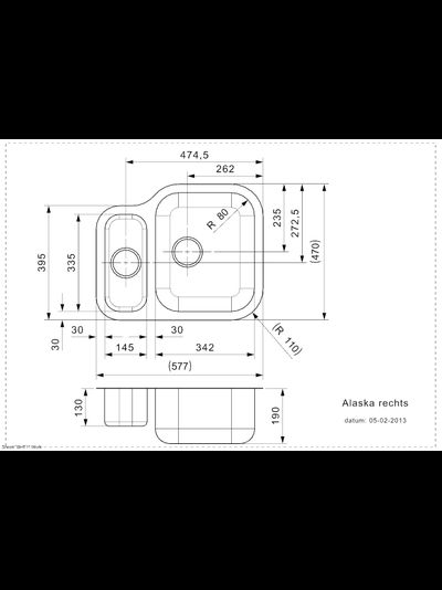 Мойка Reginox Alaska U Right OKG lux