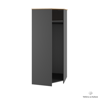 Теодора Шкаф угловой Графит/Дуб крафт
