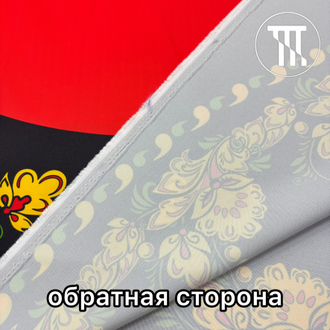 Комплект для платья из габардина, цв. Черный на красном