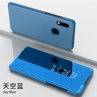 Зеркальный чехол-книжка для Xiaomi Redmi 7A (синий)