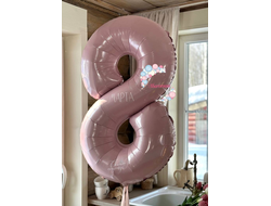 Цифра розовая "8 марта"