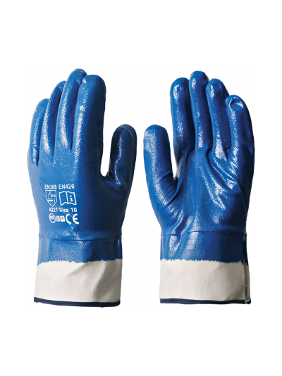 Перчатки НИТРИЛ КП полный облив, крага