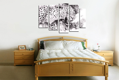 Модульная картина "Оскал зверя"