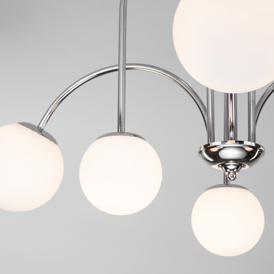 Потолочная люстра с плафонами Eurosvet 30177/6 хром