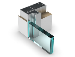 APK-SL для 8-12 мм цельно стеклянного полотна алюминиевый профиль скрытой коробки