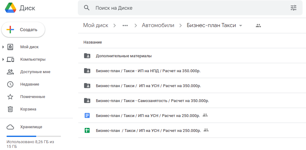Бизнес-план такси для соцконтракта - для самозанятого, ИП | Мой План