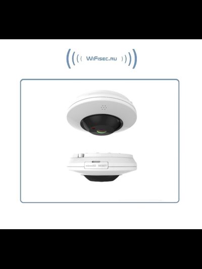 Панорамная WiFi/LAN видеокамера с DVR и аудиоканалом, Full HD 2 Mp (freeip PRO)