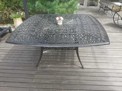 Садовая мебель из литого алюминия Conrad 8. Стол