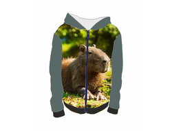 Толстовка 3D с полной запечаткой Капибара, Kapibara-san №16