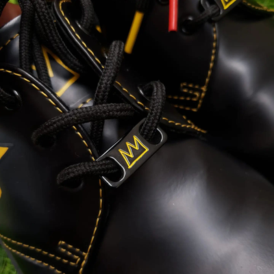 Полуботинки Dr. Martens 1461 Basquiat черные с рисунком