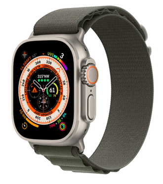 ЧАСЫ APPLE WATCH ULTRA 49MM TITANIUM, GREEN ALPINE LOOP M