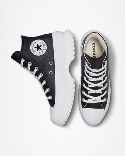 Заказать в Москве кеды Converse Chuck Taylor All Star Lugged 2.0 Platform Leather черные кожаные