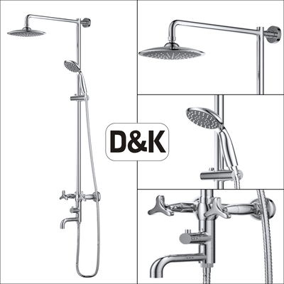 Душевая система DK Hessen.Goethe DA1384741E09 хром