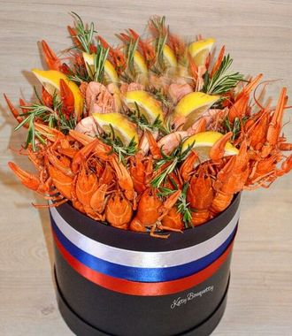 Букеты для мужчин из лангустинов