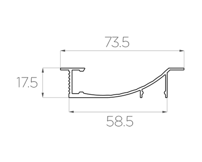 Алюминиевый профиль 4L-1670-D ANOD