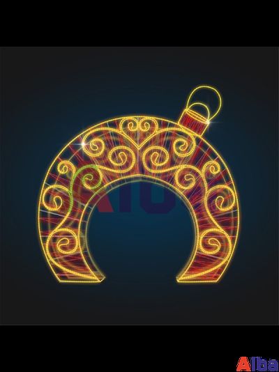 Арка новогодняя елочная игрушка