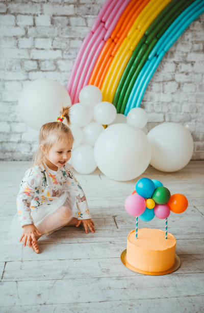 Оформление детского дня рождения в стиле "Радуга" "№ 1463