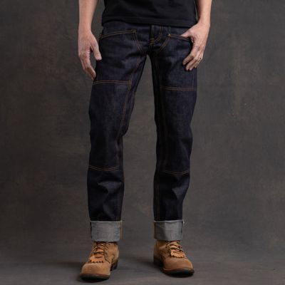 Джинсы =Brave Star= Die Hard Double Knee 14oz Hardline Japan Selvage Denim Jean