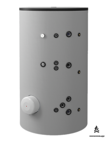 Комбинированный напольный водонагреватель 1500л, с двумя теплообменниками, эмалированный