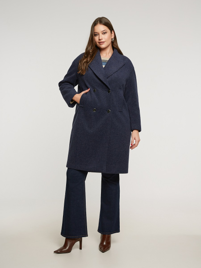 Пальто женское двубортное