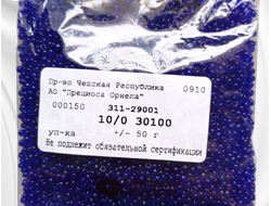 Темно-синий непрозрачный бисер