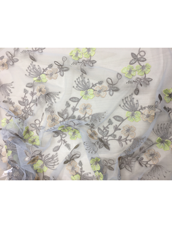 Сетка с вышивкой ширина 140см арт.3881