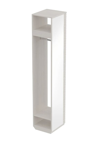 Вешалка с зеркалом Элана бодега белая