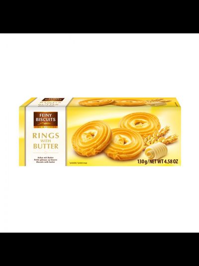 КОЛЬЦА FEINY BISCUITS СО СЛИВОЧНЫМ МАСЛОМ 130 Г