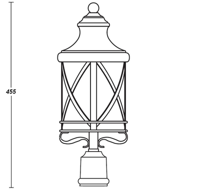 Садово-парковый светильник серии  Lucerna 2 bg(178см)
