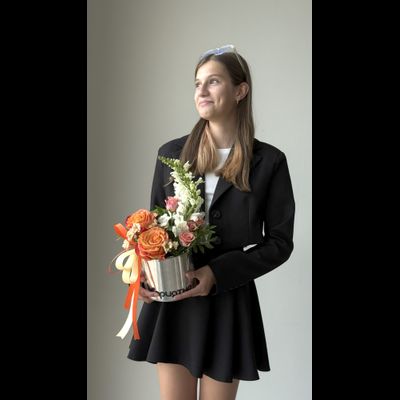 Цветочная композиция учителю / воспитателю № 806