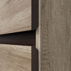 Кухня Энигма 1,6м Дуб каньон/венге столешница "Дуб кера" 38 мм в комплекте (1200/400 мм)