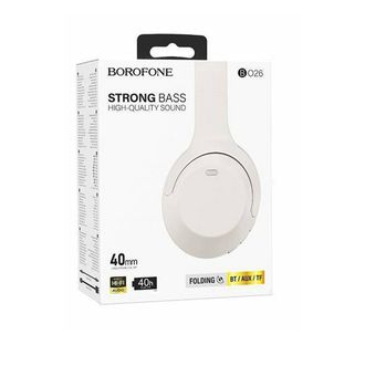 6941991109935	Наушники bluetooth полноразмерные  BOROFONE BO26   Delightful BT (белый)