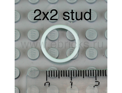 Rubber Belt Small Round Cross Section - Approx. 2 x 2, White (x71 / 4544140 / 70902)