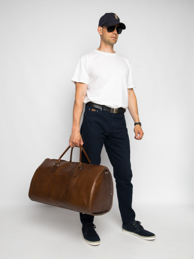 Портплед + дорожная сумка (2 в 1) Palermo Premium 
brown (арт. 4038-63)